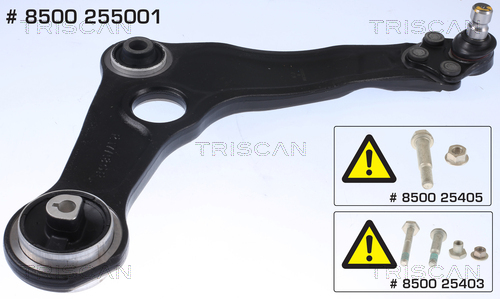 Braccio oscillante, Sospensione ruota - 8500 255001 TRISCAN