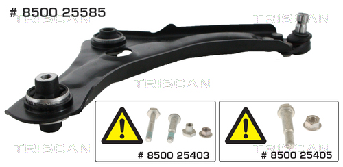 Braccio oscillante, Sospensione ruota - 8500 25585 TRISCAN