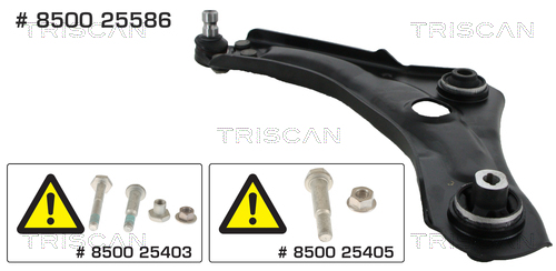 Braccio oscillante, Sospensione ruota - 8500 25586 TRISCAN