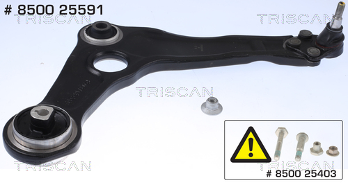 Braccio oscillante, Sospensione ruota - 8500 25591 TRISCAN