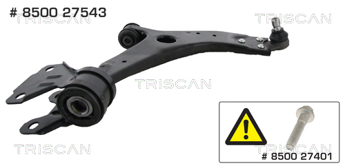 Braccio oscillante, Sospensione ruota - 8500 27543 TRISCAN