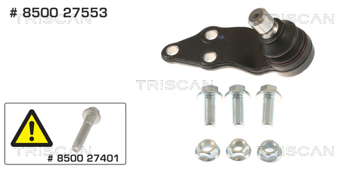 Giunto di supporto / guida - 8500 27553 TRISCAN