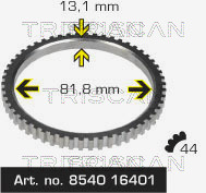 Anello sensore, ABS - 8540 16401 TRISCAN