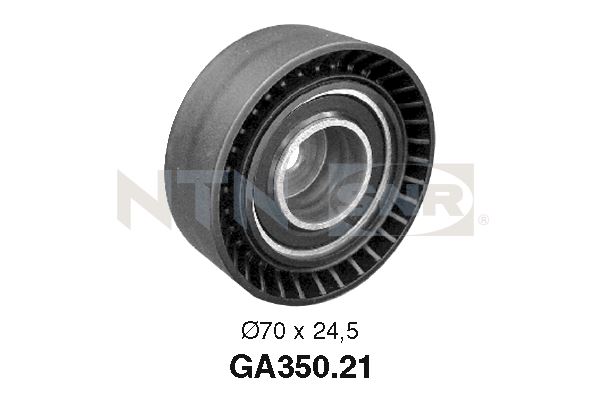 Tensioner Pulley, V-ribbed belt - GA350.21 SNR