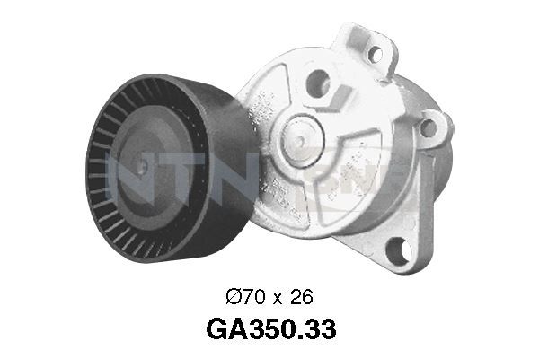 Tensioner Pulley, V-ribbed belt - GA350.33 SNR