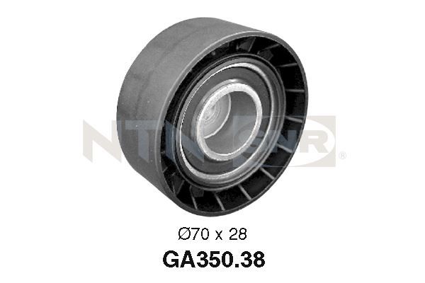 Tensioner Pulley, V-ribbed belt - GA350.38 SNR