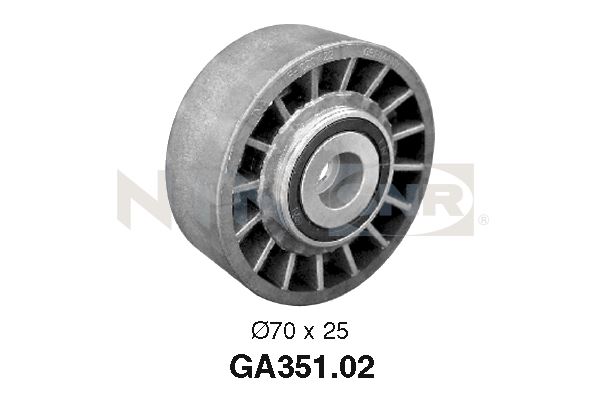 Tensioner Pulley, V-ribbed belt - GA351.02 SNR