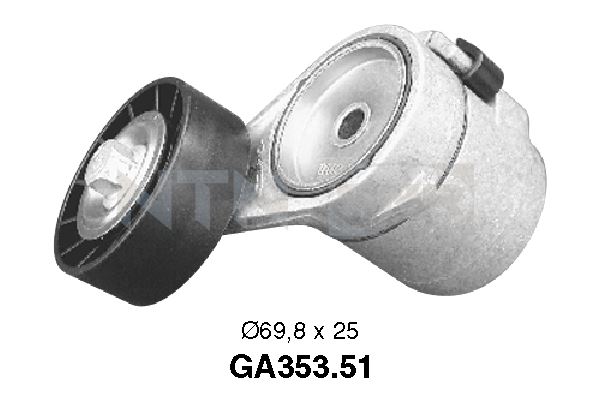 Tensioner Pulley, V-ribbed belt - GA353.51 SNR