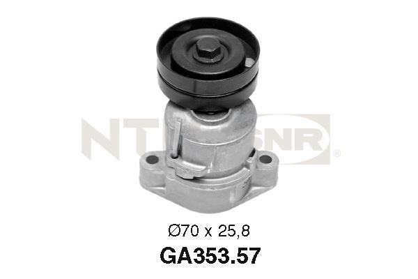 Tensioner Pulley, V-ribbed belt - GA353.57 SNR