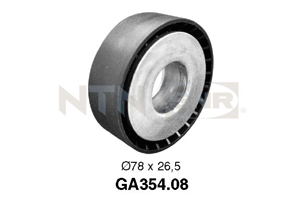Tensioner Pulley, V-ribbed belt - GA354.08 SNR