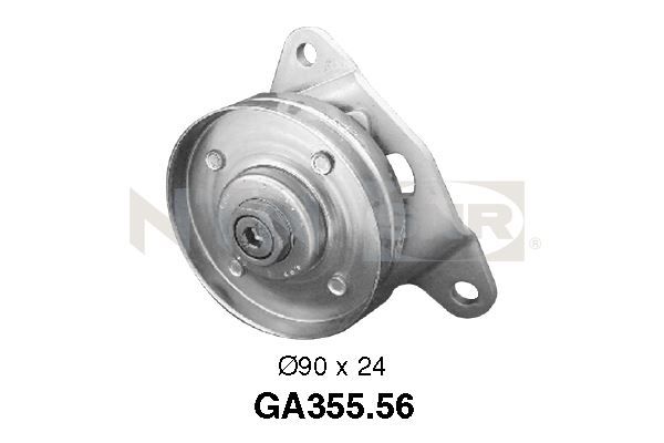 Deflection/Guide Pulley, V-ribbed belt - GA355.56 SNR