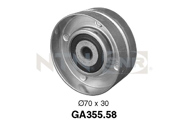 Deflection/Guide Pulley, V-ribbed belt - GA355.58 SNR