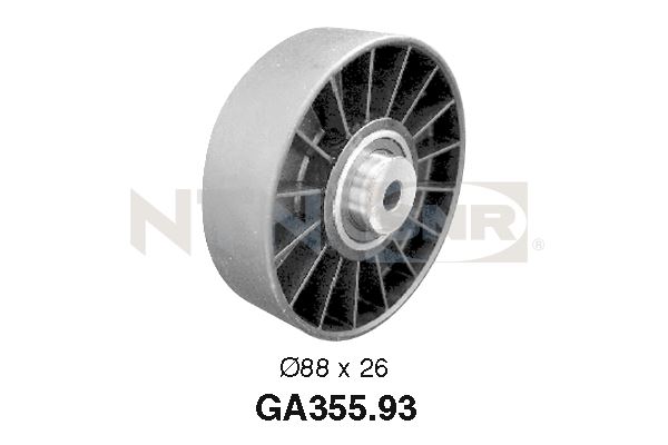 Deflection/Guide Pulley, V-ribbed belt - GA355.93 SNR