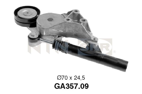 Tensioner Pulley, V-ribbed belt - GA357.09 SNR