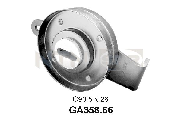 Tensioner Pulley, V-ribbed belt - GA358.66 SNR