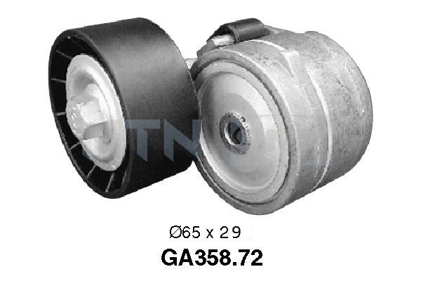 Tensioner Pulley, V-ribbed belt - GA358.72 SNR