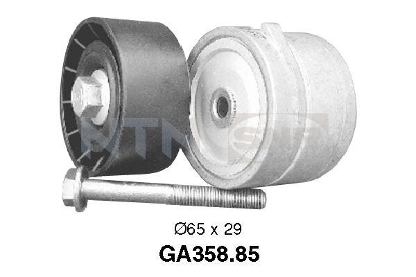 Tensioner Pulley, V-ribbed belt - GA358.85 SNR