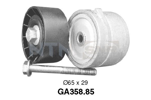 Tensioner Pulley, V-ribbed belt - GA358.85 SNR