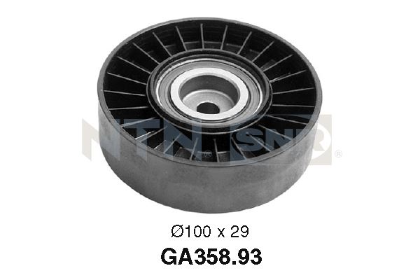 Deflection/Guide Pulley, V-ribbed belt - GA358.93 SNR