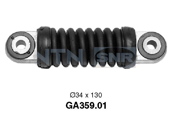Tensioner Pulley, V-ribbed belt - GA359.01 SNR