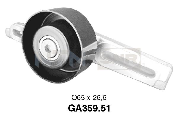 Tensioner Pulley, V-ribbed belt - GA359.51 SNR