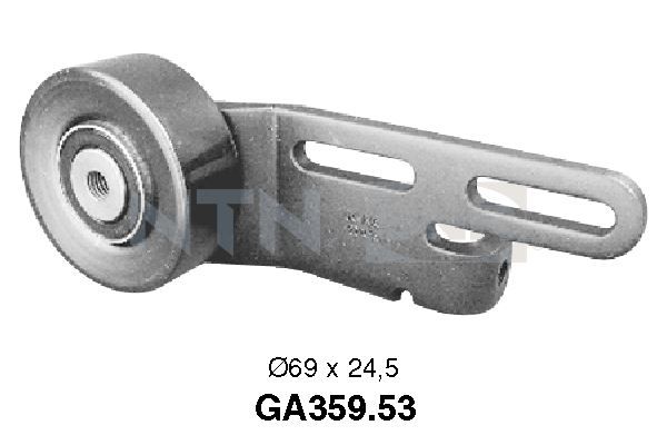 Tensioner Pulley, V-ribbed belt - GA359.53 SNR