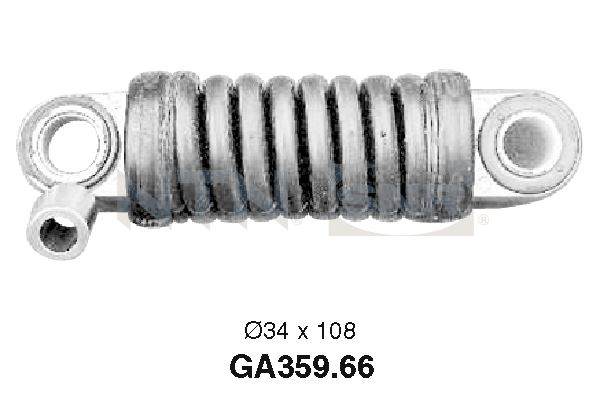 Tensioner Pulley, V-ribbed belt - GA359.66 SNR