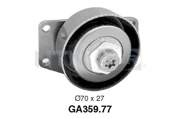 Tensioner Pulley, V-ribbed belt - GA359.77 SNR