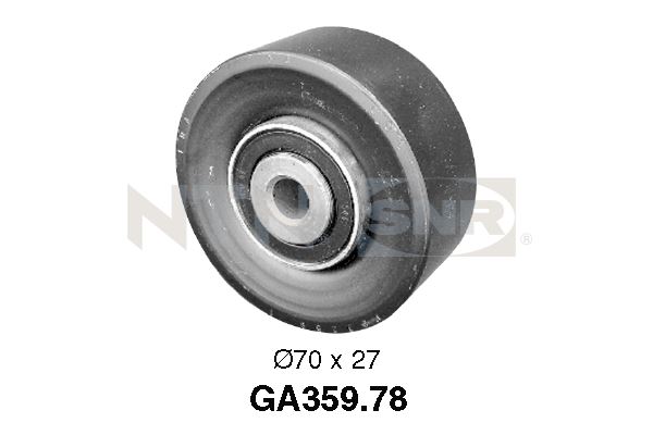 Tensioner Pulley, V-ribbed belt - GA359.78 SNR