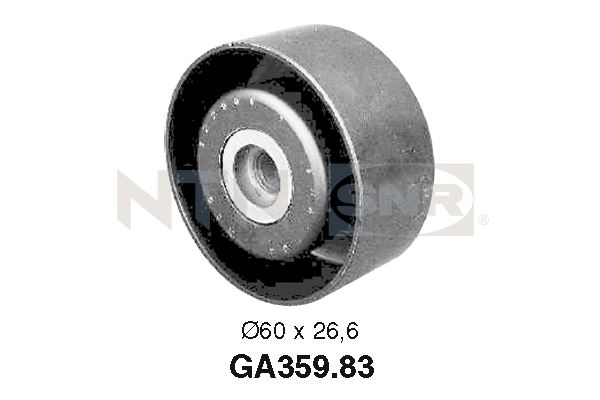 Tensioner Pulley, V-ribbed belt - GA359.83 SNR