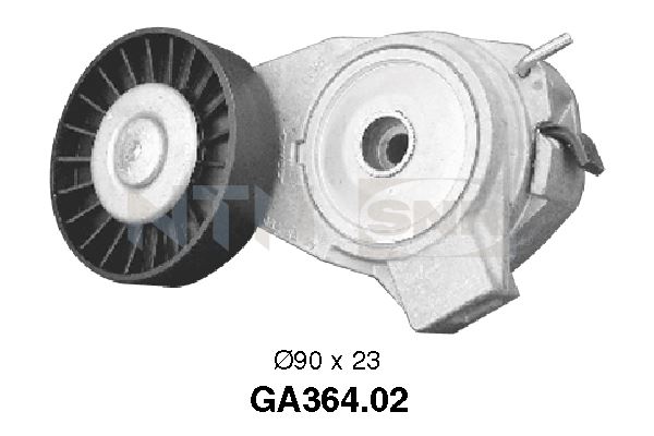 Tensioner Pulley, V-ribbed belt - GA364.02 SNR