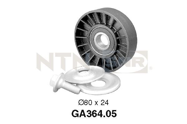 Deflection/Guide Pulley, V-ribbed belt - GA364.05 SNR
