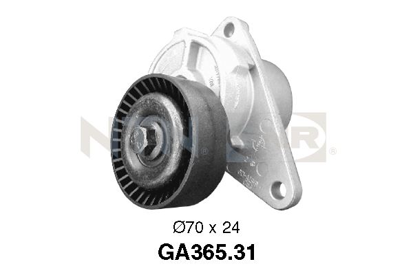 Tensioner Pulley, V-ribbed belt - GA365.31 SNR