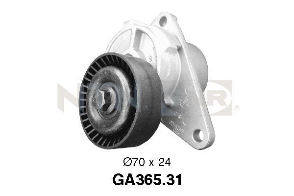 Tensioner Pulley, V-ribbed belt - GA365.31 SNR