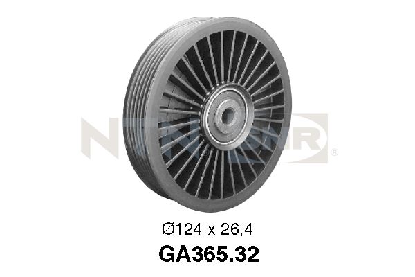 Deflection/Guide Pulley, V-ribbed belt - GA365.32 SNR
