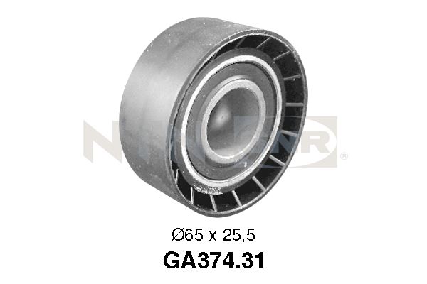 Tensioner Pulley, V-ribbed belt - GA374.31 SNR