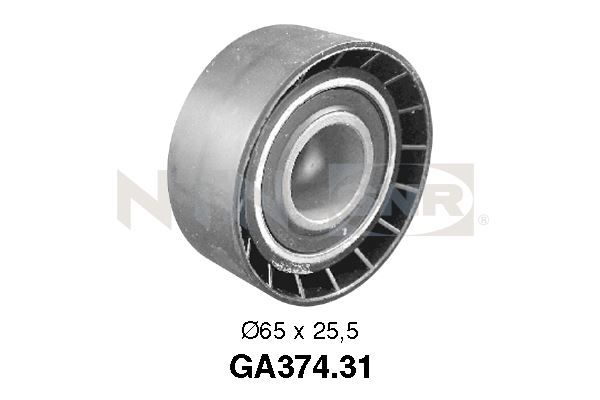 Tensioner Pulley, V-ribbed belt - GA374.31 SNR