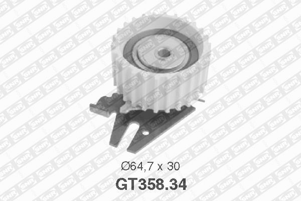 Tensioner Pulley, timing belt - GT358.34 SNR