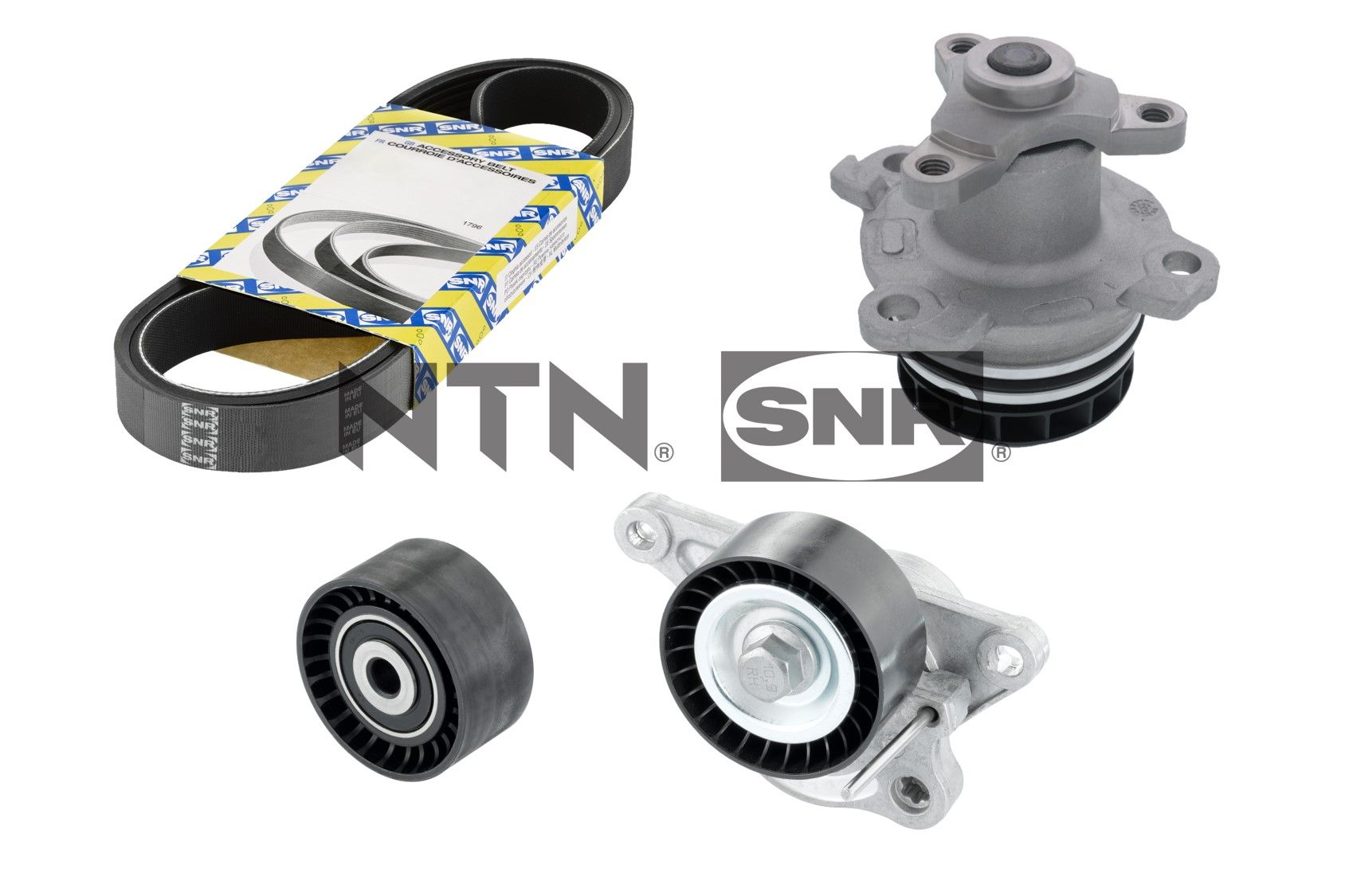 Pompa acqua + Kit cinghia Poly V - KAP855.180 SNR