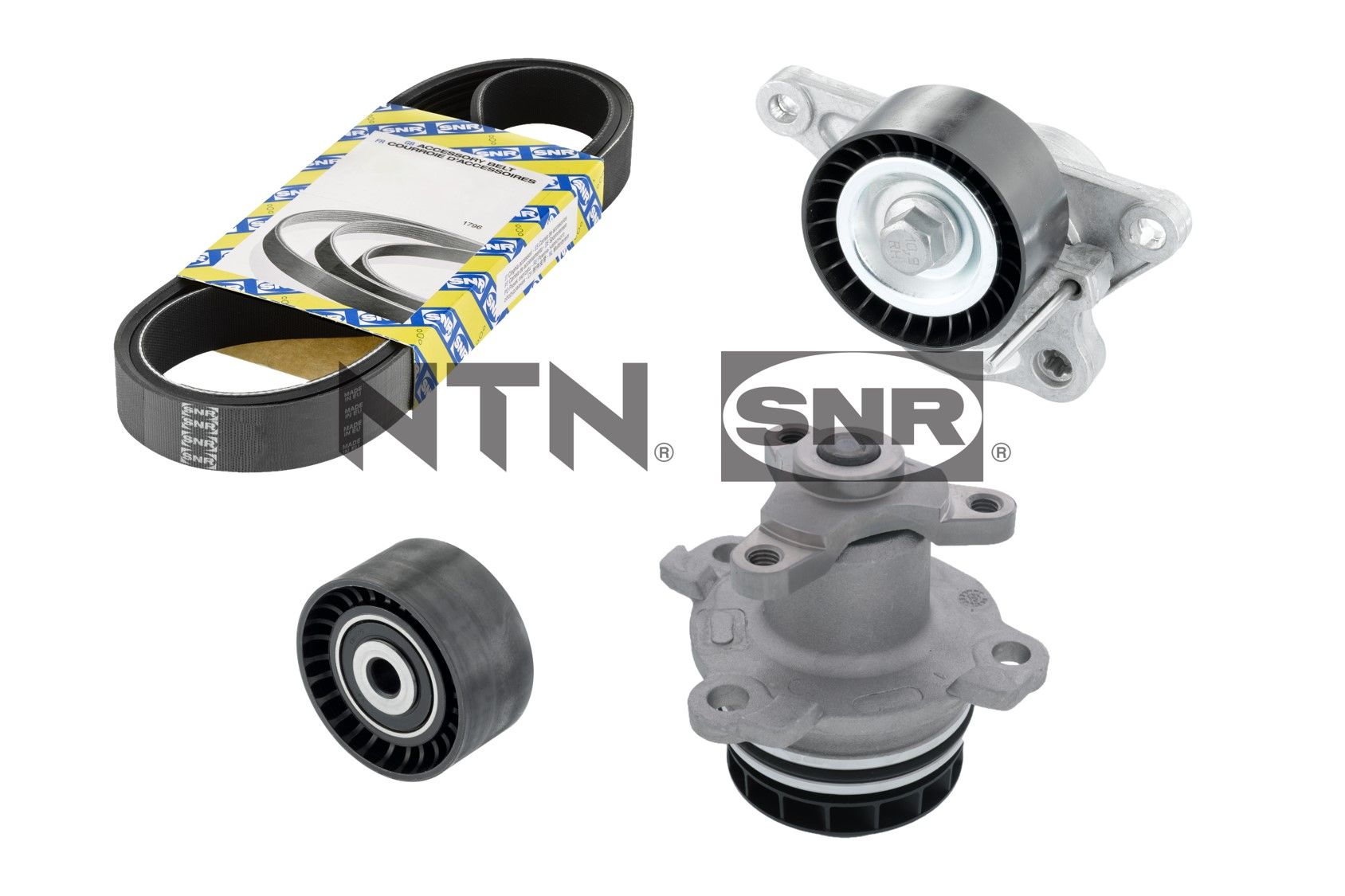 Pompa acqua + Kit cinghia Poly V - KAP855.240 SNR