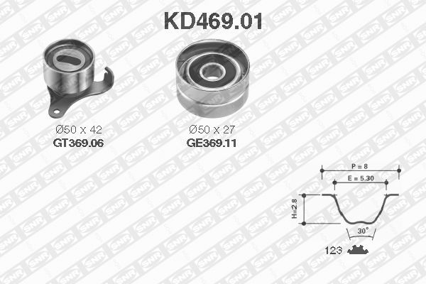 Timing Belt Set - KD469.01 SNR