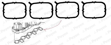 Gasket Set, intake manifold - HA5070 PAYEN