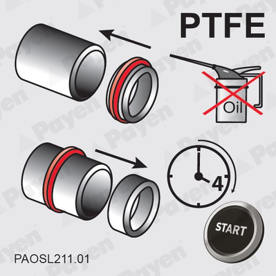 Shaft Seal, crankshaft - NC086 PAYEN