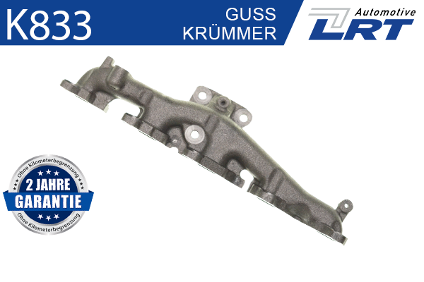Manifold, exhaust system - K833 LRT