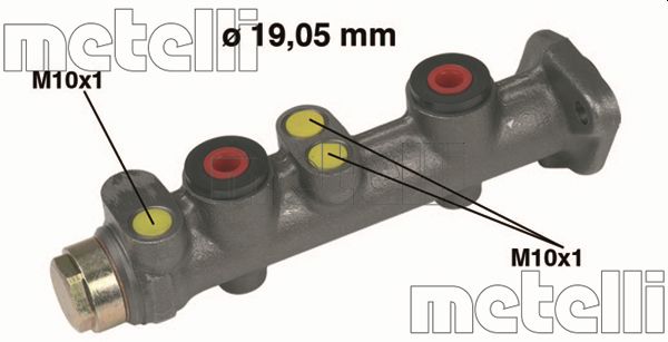 pagrindinis cilindras, stabdžiai - 05-0028 METELLI