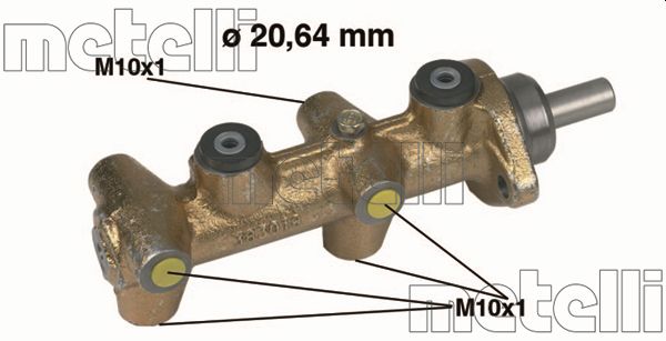 Brake Master Cylinder - 05-0040 METELLI