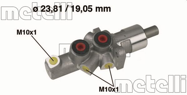 Brake Master Cylinder - 05-0177 METELLI
