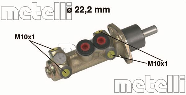 Cilindro maestro del freno - 05-0208 METELLI