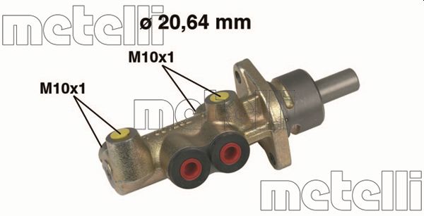 Brake Master Cylinder - 05-0221 METELLI