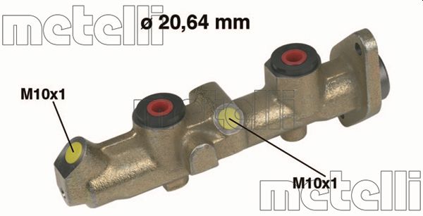 Brake Master Cylinder - 05-0251 METELLI